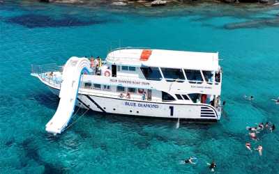 Wycieczka Rejs na Blue Lagoon poranny z transferem z adresu z Pafos łodzią Blue Diamond
